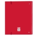 Raccoglitore ad anelli Safta Rojo Rosso (27 x 32 x 3.5 cm)