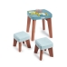 Tafel met 2 stoelen Ecoiffier Plastic Multicolour (13 Onderdelen)