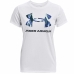 Dames-T-Shirt met Korte Mouwen Under Armour Graphic Wit