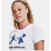 Dames-T-Shirt met Korte Mouwen Under Armour Graphic Wit