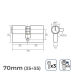 cilindar EDM 85173 r15 nikal Duga ručica europski