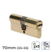 Cylinder EDM 85189 r13 Golden Brass Short camlock European