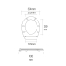 Toalettsete EDM 01511 Hvit PVC