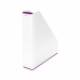 Magazine rack Leitz White Violet A4 polystyrene 7,3 x 31,8 x 27,2 cm