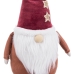 Julgranskula Vit Röd Sand Tyg Tomte 53 cm