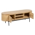 Mueble de TV MONTMARTRE 140 x 40 x 48 cm Natural Negro Madera Hierro