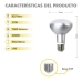 Lâmpada LED Silver Electronics 999007 R90 E27 Cinzento 12 W 3000K