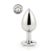 Anal plug Dream Toys Gleaming Love Sølvfarvet