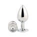 Anal plug Dream Toys Gleaming Love Sølvfarvet