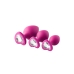 Plug Anal Dream Toys Flirts Cor de Rosa 3 Peças