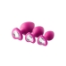 Plug Anal Dream Toys Flirts Cor de Rosa 3 Peças