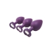 Plug Anal Dream Toys Flirts Roxo 3 Peças