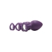 Plug Anal Dream Toys Flirts Roxo 3 Peças