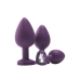 Plug Anal Dream Toys Flirts Roxo 3 Peças