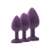 Plug Anal Dream Toys Flirts Roxo 3 Peças