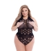 Боди Baci Lingerie Чёрный Queen size