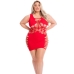 Vestido Pink Lipstick Rojo (Queen size)