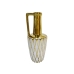 Vase Romimex Hvid/Guld Keramik 13 x 30 x 13 cm