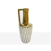 Vase Romimex Hvid/Guld Keramik 13 x 30 x 13 cm