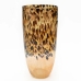 Vaso Romimex Nero Dorato Vetro Leopardo 18 x 37 x 18 cm