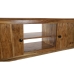 Mueble de TV DKD Home Decor 145 x 42 x 61 cm Negro Marrón Acacia