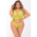 Conjunto de Lingerie Pink Lipstick Verde (3XL/4XL)