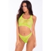 Conjunto de Lingerie Pink Lipstick Verde (S/M)