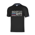 Tricou cu Mânecă Scurtă Bărbați Sparco 1977 Negru M