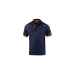 Polo de Manga Corta Hombre Sparco TW Azul Naranja Azul oscuro