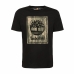 Heren-T-Shirt met Korte Mouwen Timberland Stack Logo Camo Zwart