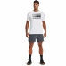 Camisola de Manga Curta Homem Under Armour Team issue Wordmark Branco