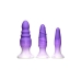 Plug Anal XR Violet Silicone Lot 3 Pièces