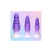 Plug Anal XR Morado Silicona Set 3 Piezas