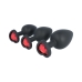 Plug Anal Virgite Negru Silicon Set 3 Piese