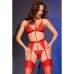 Set di Lingerie Chilirose Rosso M 4 Pezzi