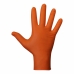 Guantes de nitrilo JUBA Agility Grip Naranja Sin polvo 50 Unidades