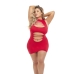 Vestido Pink Lipstick Vermelho (Queen size)