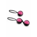 Kit de Treino Weighted Kegel Yoba Silicone Preto Cor de Rosa 2 Peças