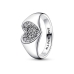 Nőigyűrű Pandora RADIANT HEART PAVE SIGNET - RING - SIZE 52