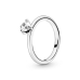 Moteriški žiedas Pandora CLEAR HEART SOLITAIRE - RING - SIZE 48