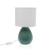 Desk lamp Versa Green White Ceramic 40 W 15,5 x 27,5 cm