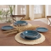 Dinnerware Set Quid Vita 18 Pieces Ceramic Blue