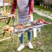 Barbecue Pieghevole in Acciaio Inossidabile a Carbone ExelQ InnovaGoods (Ricondizionati B)