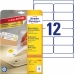 Adhesives/Labels Avery L4743REV-25 White Paper