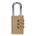 Combination padlock EDM 85247 Brass