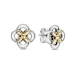 Cercei Damă Pandora TWO-TONE FLOWER Argint Sterling 925