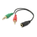 Audio Jack (3,5 mm) kabelis Ewent EC1642 15 cm