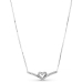 Collier Femme Pandora SPARKLING WISHBONE HEART