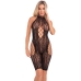 Bodystocking Pink Lipstick Black (One size)