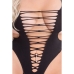 Bodystocking Pink Lipstick Black (L)